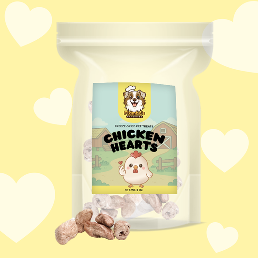 Freeze-Dried Chicken Hearts